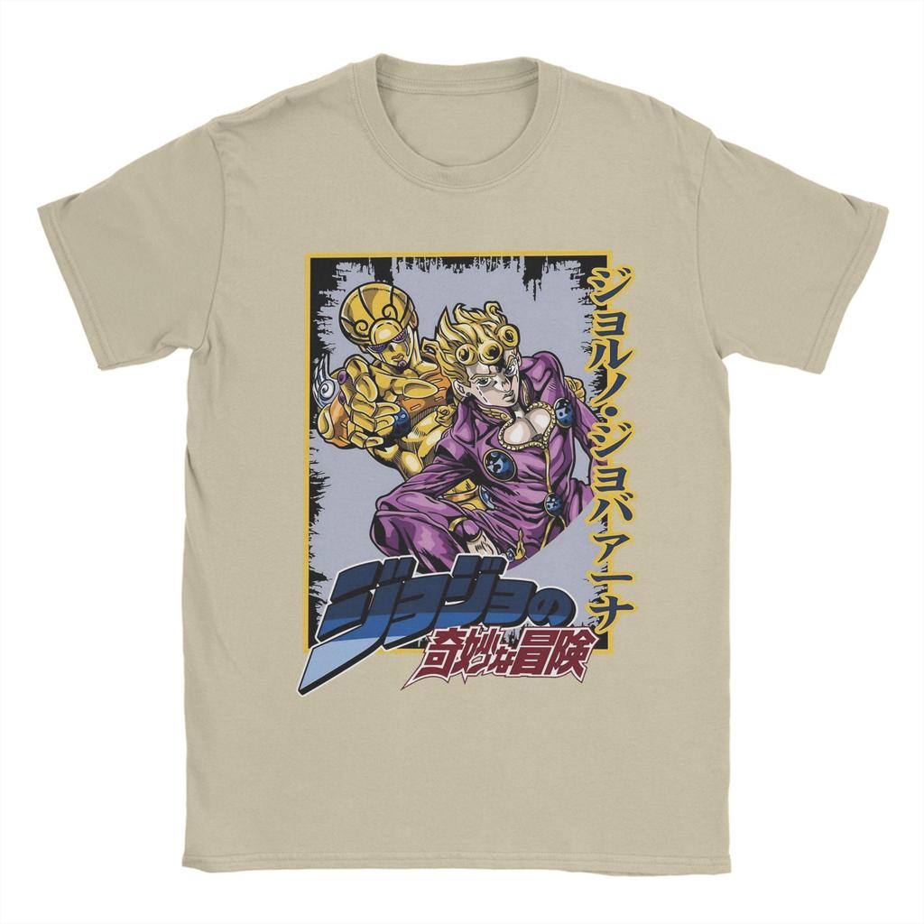 Strongest Stand Jojos Bizarre Adventure T Shirts Men 100% Cotton Novelty T-Shirt O Neck  Tee Shirt Short Sleeve Tops Summer