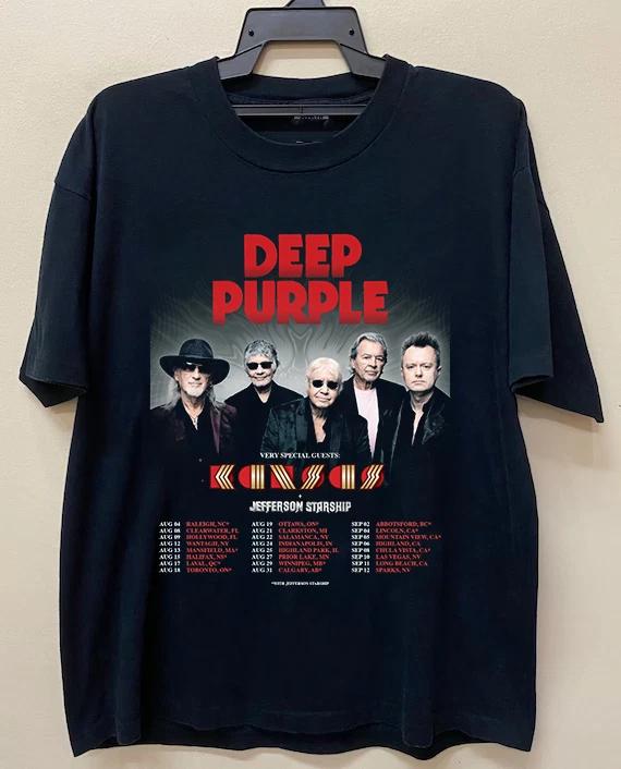 Deep Purple Kansas to Tour Together in Summer 2026 T Shirt Full Size S-5XL XL