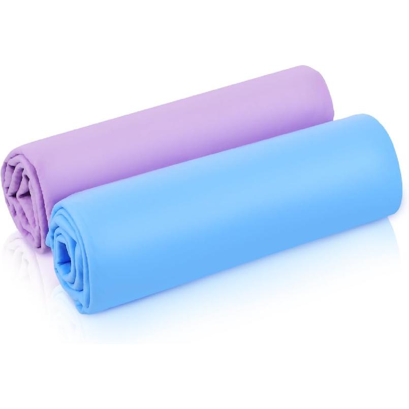 HEALLILY 2 Pcs Extra Large PVA Absorbent Towels for Car Drying, 26" X 17" Microfiber Cleaning Cloths, Soft and Durable Rags for Cars, Travel, and