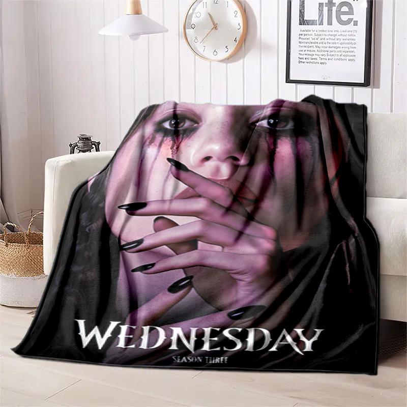 1PC Wednesday Blanket, All-season Lightweight Home Office Outdoor Nap Multifunctional Blanket, Christmas Gifts