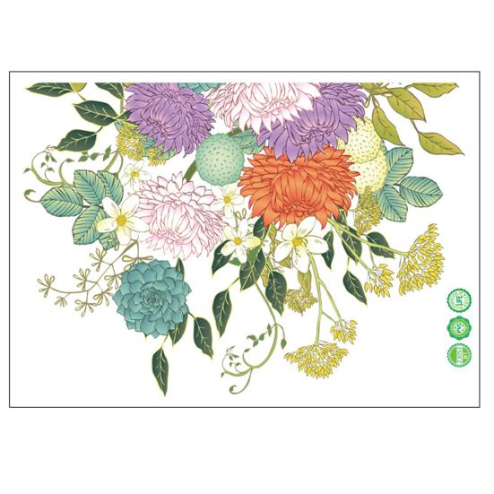 Hand-painted Flower Toilet Sticker Removable Self-adhesive Waterproof PVC Bathroom Wall Art Decoration Decal Home Supplies