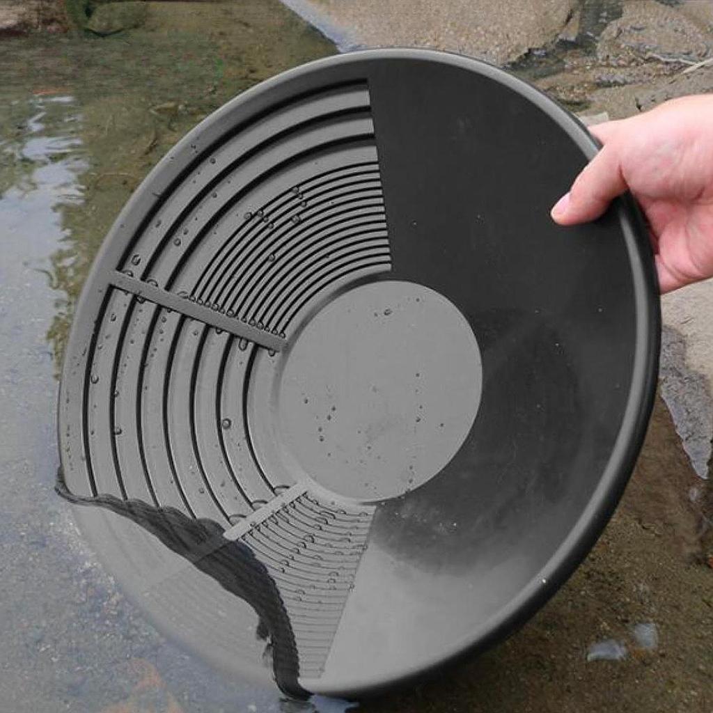 Gold Panning Prospecting Pan Double Riffles Collection Tool for Beginners