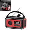 12000mAh Solar Hand Crank AM/FM/NOAA Weather Radio with 2 Solar Panels Multifunction Radio Reading Lamp for Camping Hiking Tents