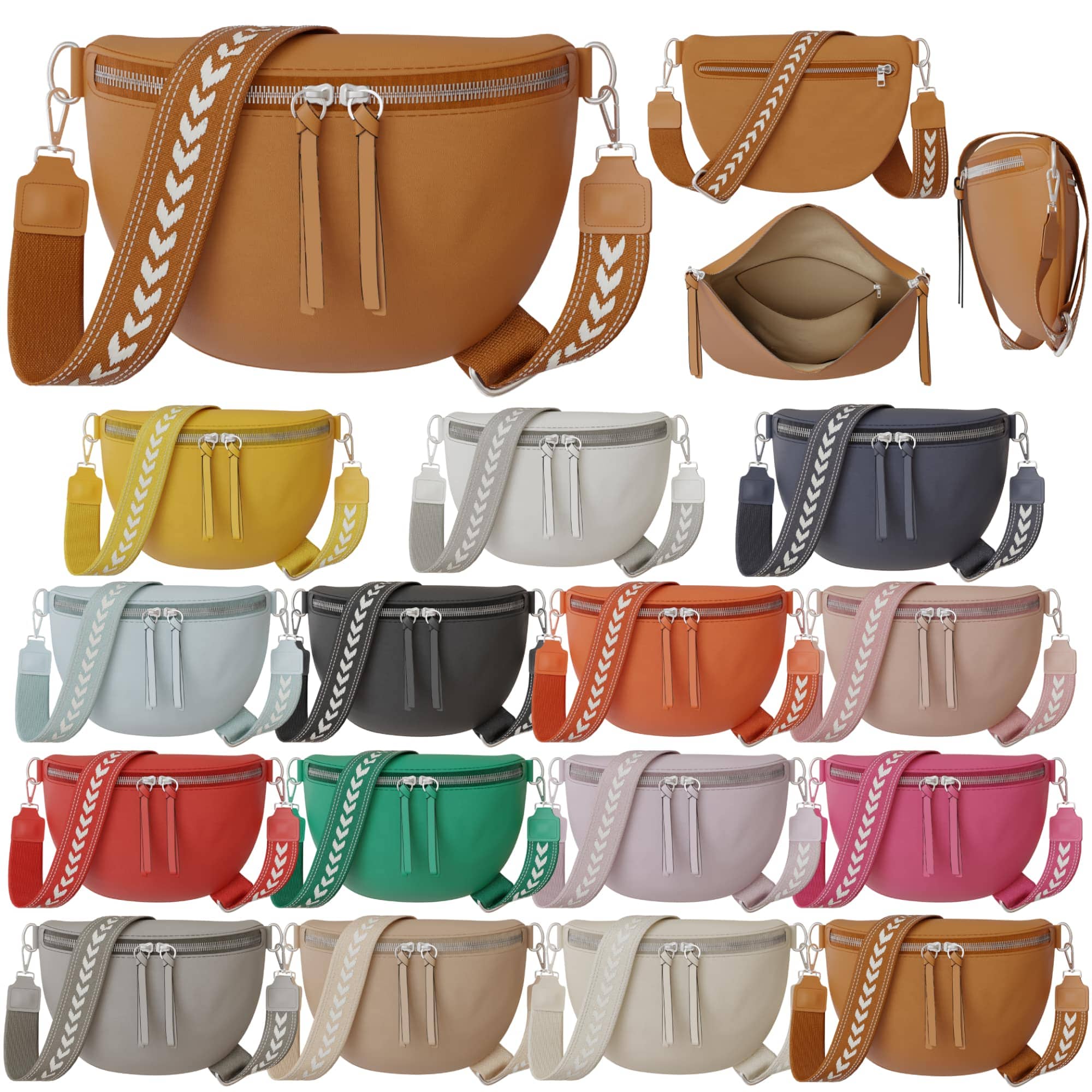 

Веганська жіноча сумочка високої якості, практична та стильна One Size чорний