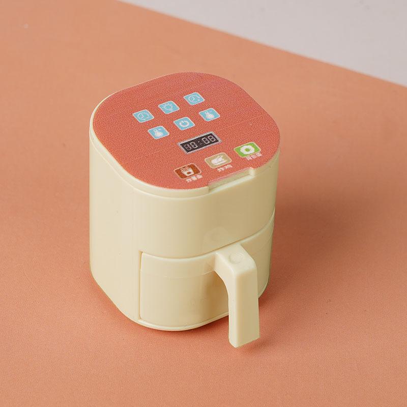 1/12 Dollhouse Simulation Miniature Kitchen Appliances Model Dollhouse Air Fryer Beverage Machine Oven Rice Cooker Ornaments A5