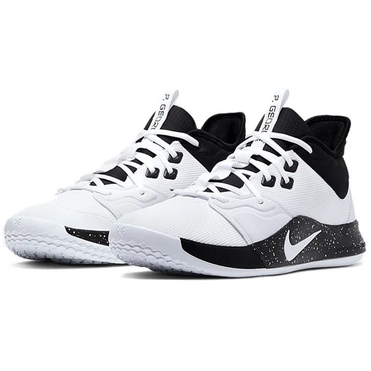 Nike PG 3 Białe Męskie Sneakersy Czarne CN9512-108
