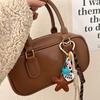 Creative Ins Style Braided Colorful Rope Keychain Trendy Bow Keyring For Girls Bag Pendant Backpack Hanging Decoration