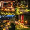4/8PC Solar Garden Light Outdoor Waterproof Solar Pathway Lights Auto On/Off Solar Lawn Lamp for Yard Walkway Landscape Lighting