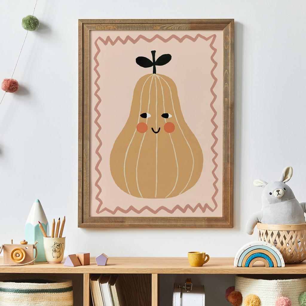 Poster for a Child Zucchini Pumpkin