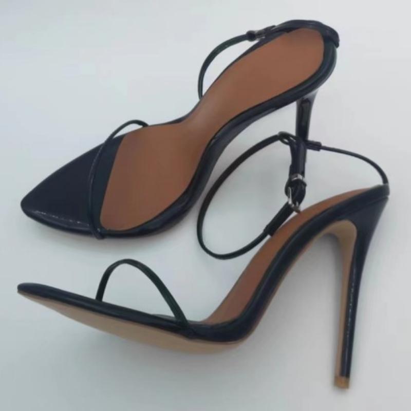 Pantofi de vară sexy de modă Sandale pentru femei Dimensiune mare 45 Tocuri înalte Flip Flops Bretele înguste Pantofi de dans pentru petrecere de nuntă Încălțăminte pentru damă