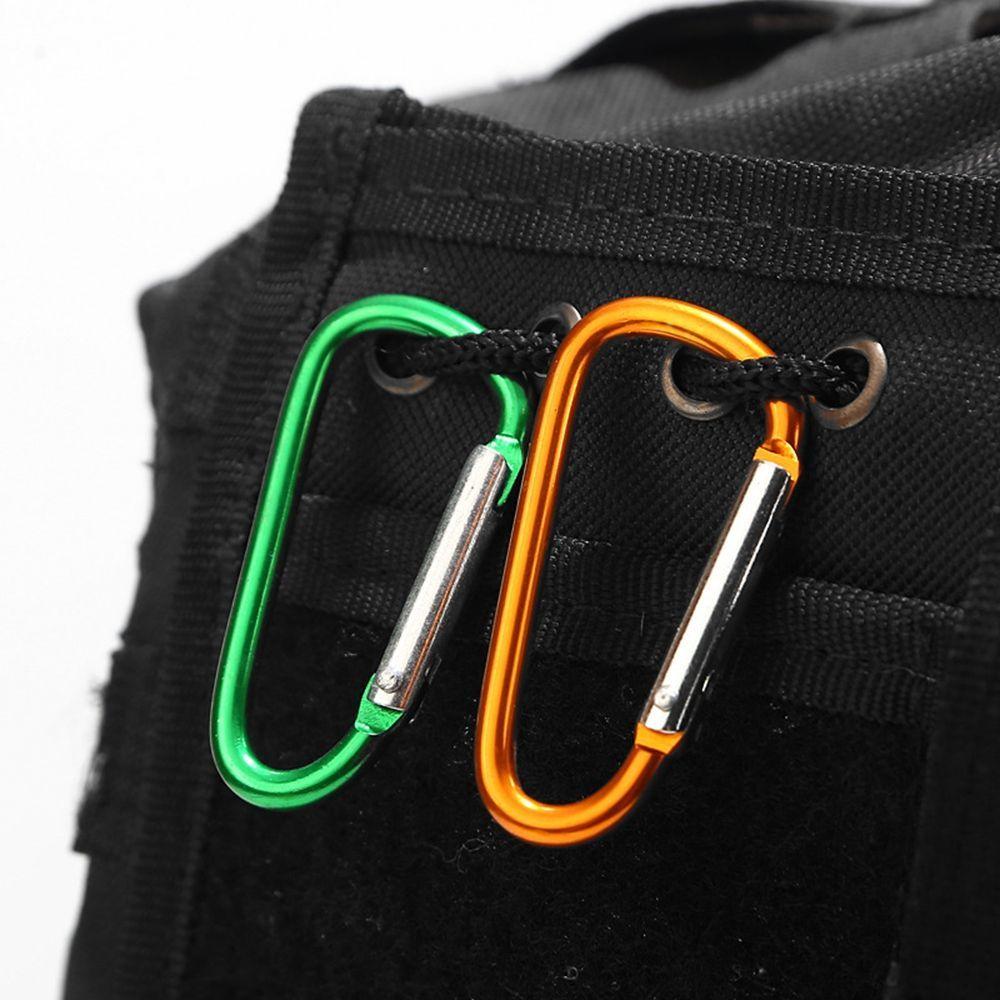 Flerfarget aluminiumsutstyr Legering karabiner Klatreknappspenne nøkkelring Camping Vandring Krok
