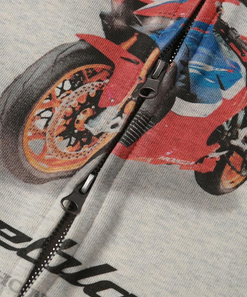 Phyps Motorcycle Motorsport Fireblade Hoodie Zip-Up Oatmeal