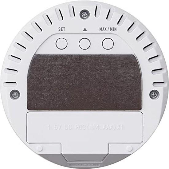 Tanita Temperature Humidity Meter Clock Digital Tabletop Magnet White TT-585 WH