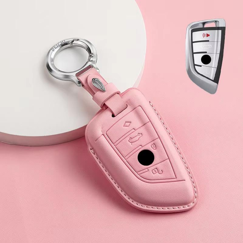 High Quality Leather for BMW X1 X3 F15 3 5 Series G11 F48 F39 520 525 F30 118i 218i 320i Display LCD Remote Car Key Case Cover
