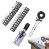 Mini Ratchet Wrench Comfortable Grip High Torque Output Multifunctional Bit Compatibility Hexagonal Handle