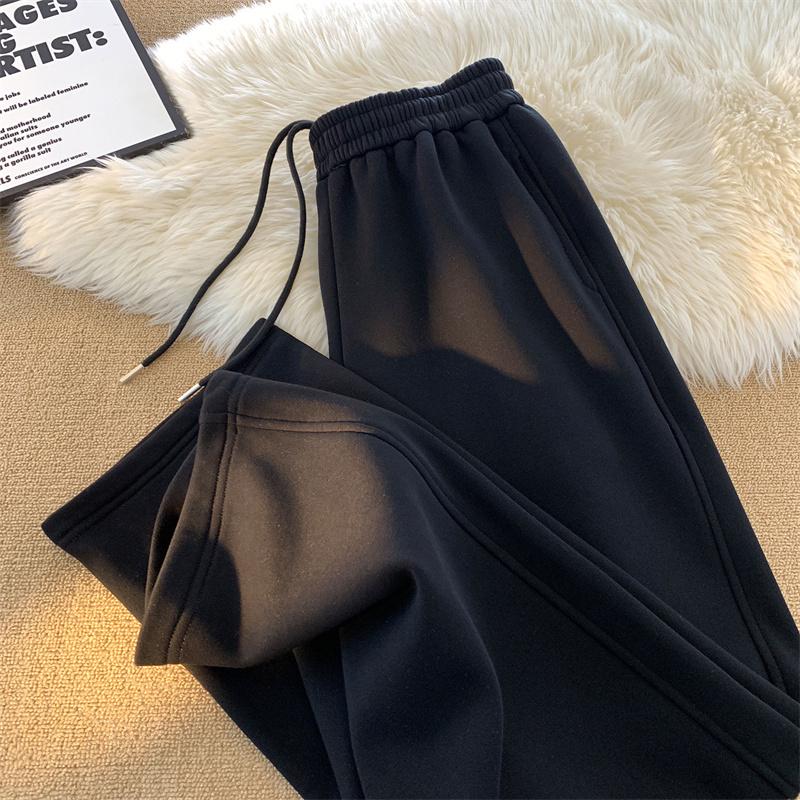 Heavy Duty Sweatpants for Men's Spring and Autumn Trend Loose Straight Drawstring Casual Sports Pants