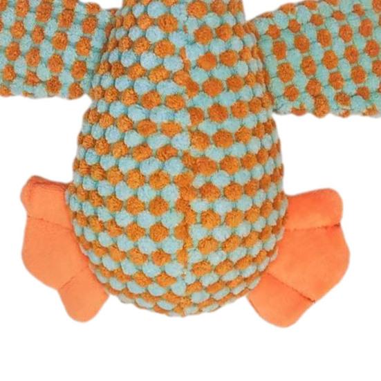 Dog Teething Toy Wild Goose Chew Toy Mental Stimulation Dog Toy with Built-In Squeaker Tough Fabric Puppy Teething Relief Toy