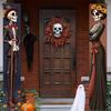Party Banner, Set of 1, Day of The Dead Decorative Banner, Elegant Skull Porch Hanging Decoration Banner, Halloween Themed Party Decor, Home, Outdoor,