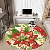 1pc Poinsettia Chair Carpet for Office, Non-slip, Soft and Durable Office Rug, Perfect for Office yy260127126