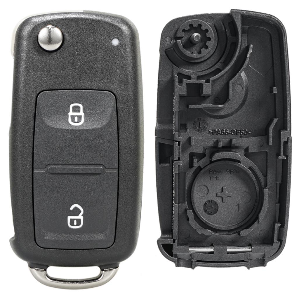 2 3 Tasten Auto Fernbedienung Klappschlüssel Gehäuse Schale Für Volkswagen Golf MK6 Polo Beetle Tiguan Touran Passat Caddy Jetta Eos Scirocco