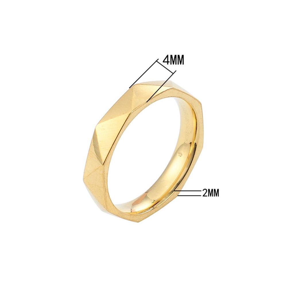 Ins Fashion Women Finger Rings Female Gold Color Stainless Steel Geometric Ring High Quality Statement Jewelry Anillos Mujer