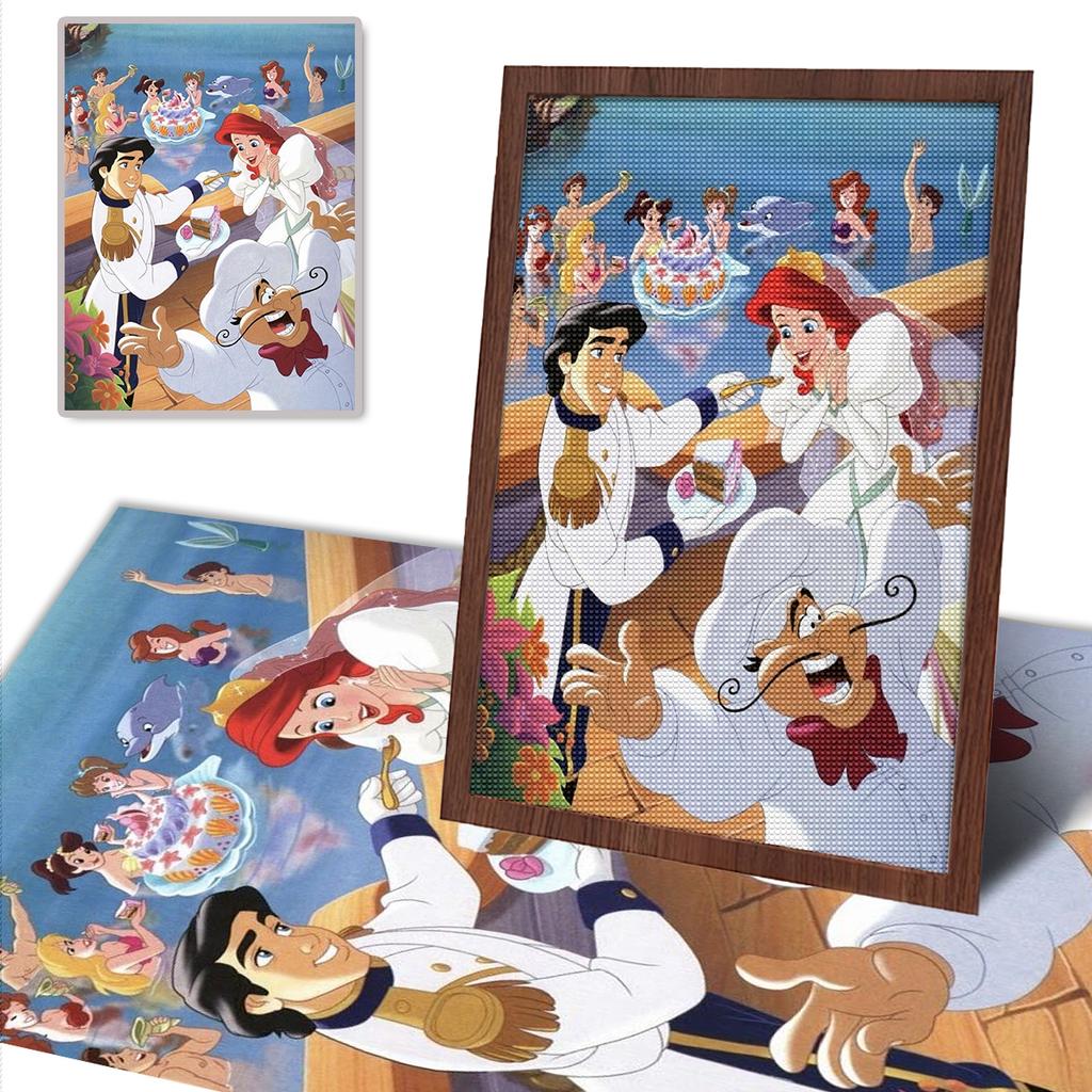 5D Diy Diamond Painting The Princess Eating The Cake Full Drill Rhinestones Mosaic Embroidery Handmade Products Home Decor Gift