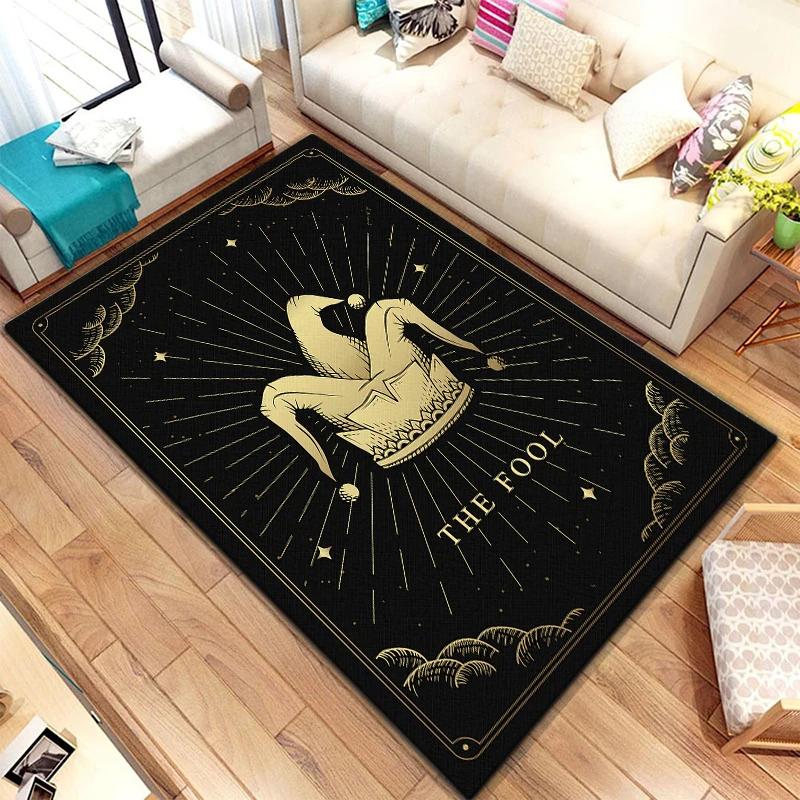 Scale of Justice Magic Astrology Esoteric Carpet for Living Room Rug Bedroom Kitchen Mats Anti-Slip Rugs Yoga Mat Decorative Rug