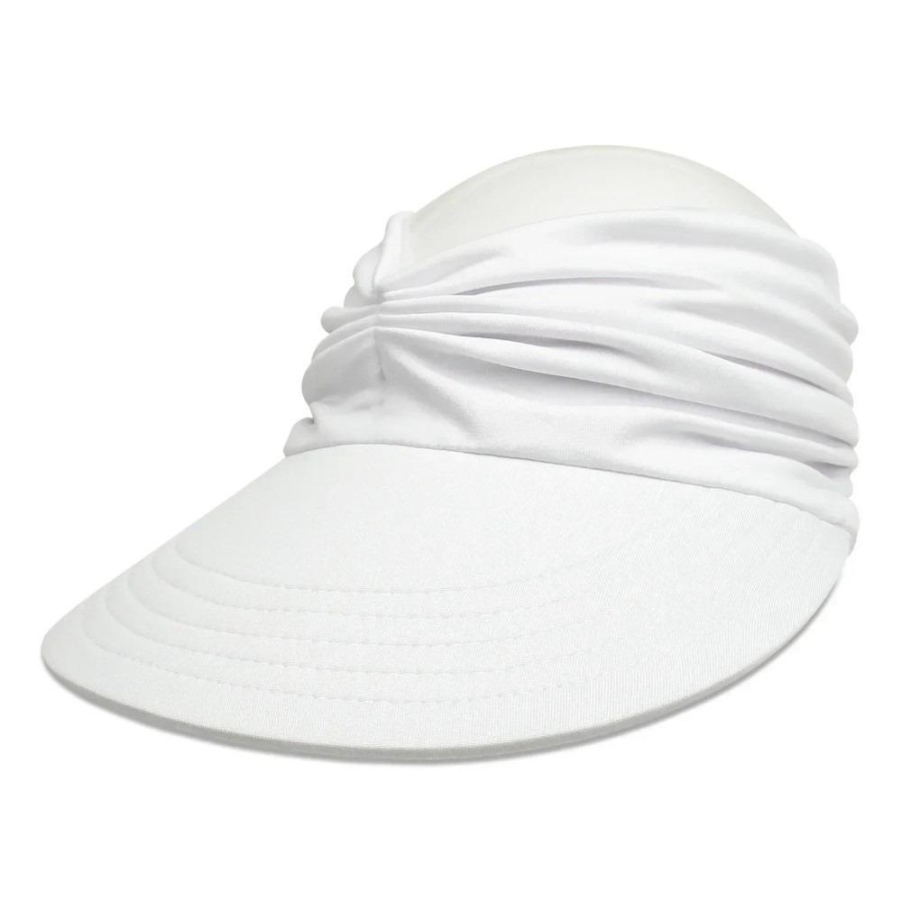 Flexible Sun-Protection Cap Wide Brim Sunscreen Hat Solid Color Outdoor Sports Hat  Outdoor Sport