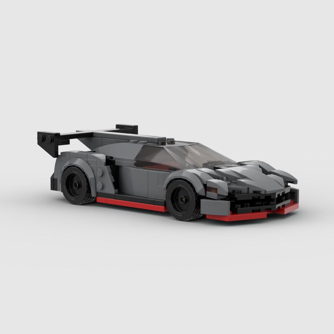 LEGO-Compatible Lamborghini Veneno MOC Building Blocks Toy Car - DIY Educational 8-Stud Model