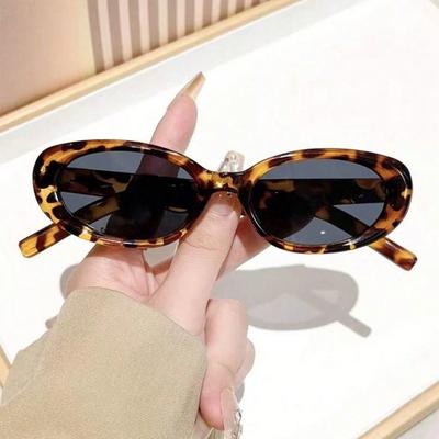 Fashion Small Frame Oval Shape Sunglasses Classic Men'S Vintage Sun Glasses Women Outdoor Leisure Eyewear Uv400