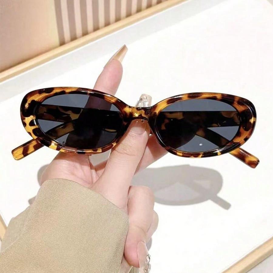Fashion Small Frame Oval Shape Sunglasses Classic Men'S Vintage Sun Glasses Women Outdoor Leisure Eyewear Uv400
