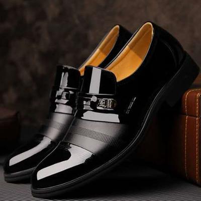 Men Dress Shoes Slip On Fasion Casua Mens Male Party Sneakers Slip Black Leather Loafers Sapato Social Masculino Italian Shoes