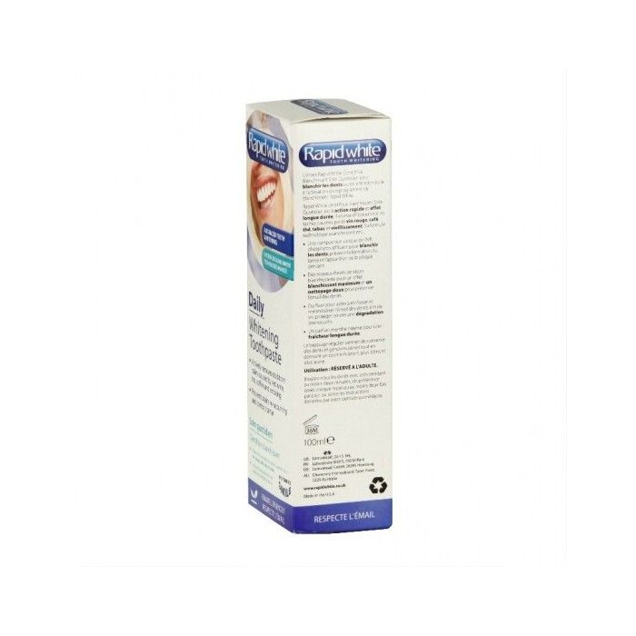 Dentifrice - RAPID WHITE - Soin Quotidien - Blanchissant - Menthe - 100ml