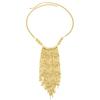 Ingemark New Exaggerated CCB Bead Tassel Pendant Necklace Women Vintage Metal Geometric Clavicle Chain Party Luxury Jewelry Gift