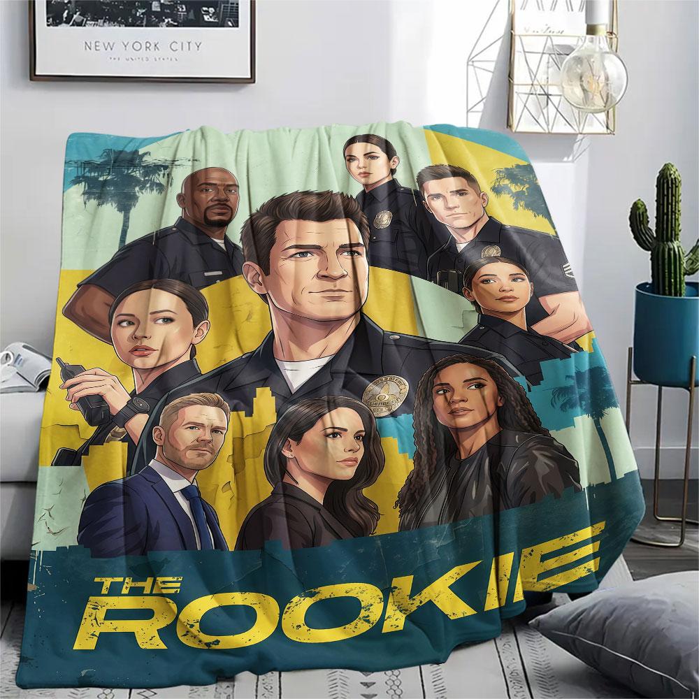 1 PZ Coperta di Flanella Fantasia THE ROOKIE Adatta a Tutte le Stagioni per Arredamento Casa Calore e Comfort Regali Regalo Festivo