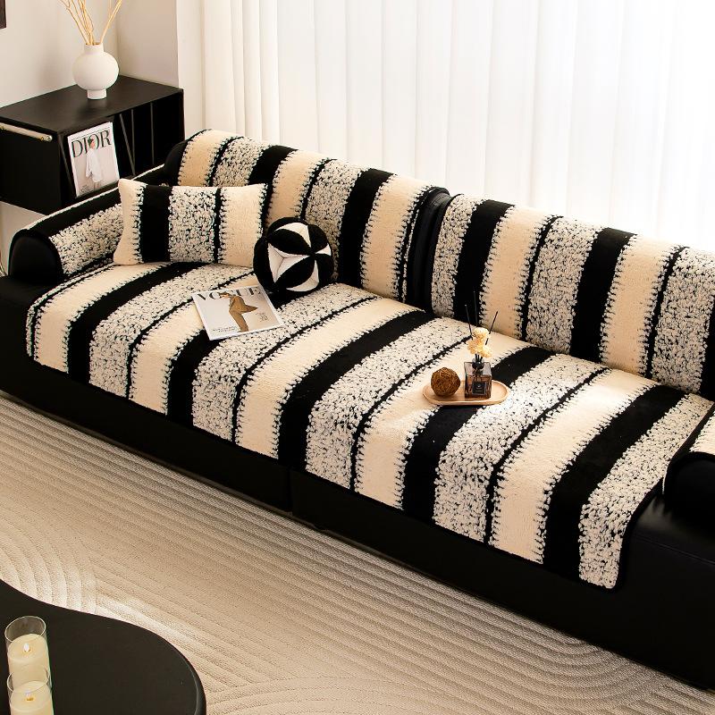 

Shu cotton lint sofa cushion, thickened universal sofa cover in winter, cover cloth universal non-slip three-person one-lady sofa cover 30*50cm