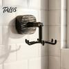 Adhesive Kitchen Hooks Suction Cup Swivel Hook, 360 Degree Rotation And Telescopic Design Removable Towel No Drill Vacuum Wall Hook for Bathroom