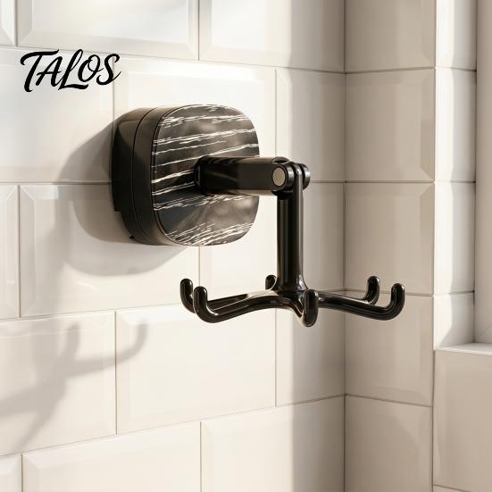 Adhesive Kitchen Hooks Suction Cup Swivel Hook, 360 Degree Rotation And Telescopic Design Removable Towel No Drill Vacuum Wall Hook for Bathroom