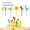 Creative Cartoon Animal Fruit Fork and Skewer Set for Kids - Perfect for Bento and Desserts
