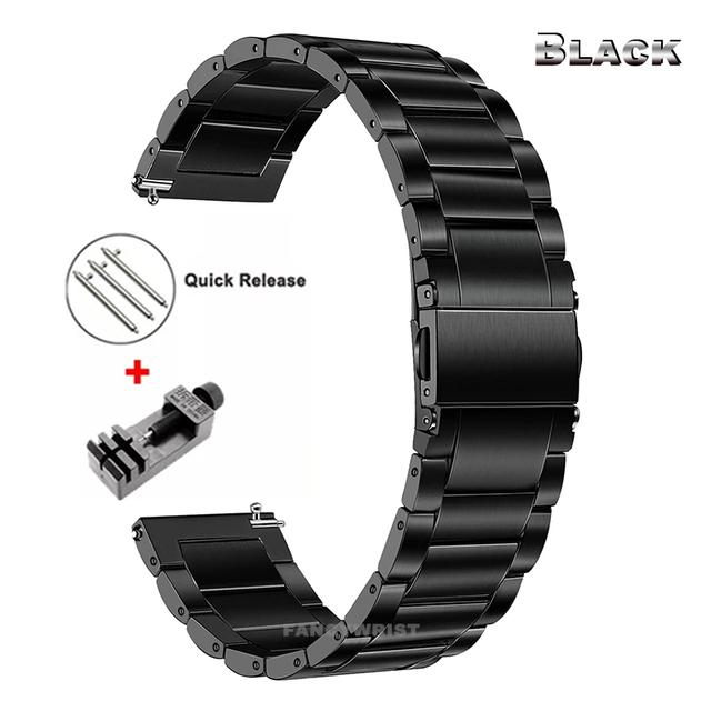 Luxury Titanium Metal Strap for Huawei Watch 3 Band GT 2 Pro GT2 22mm Steel Band for Samsung Watch 3 45mm S3 Business Bracelet