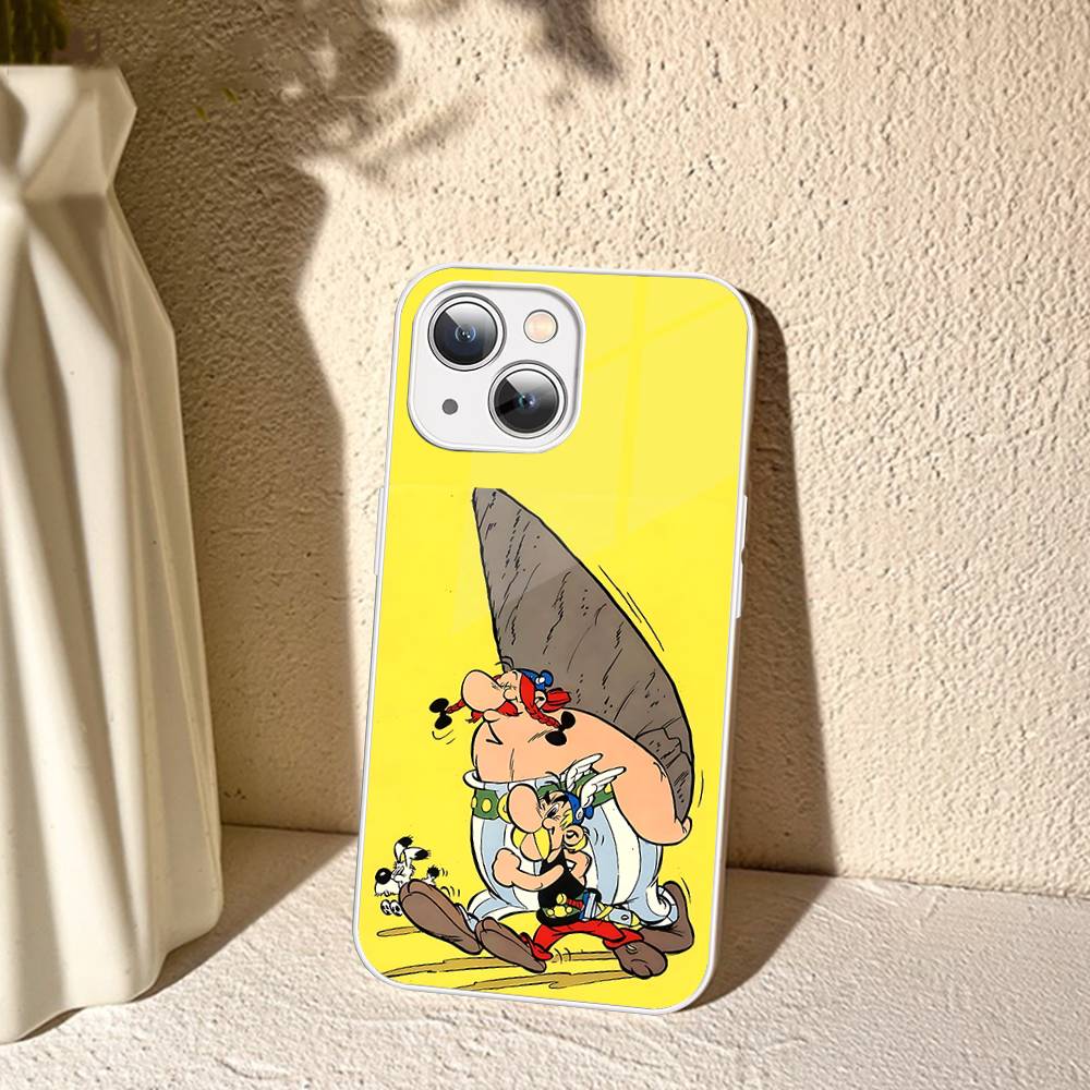 A-Asterix Et O-Obelix M-Manga Tempered Glass For Iphone 14 13 12 11 Pro Mini XS MAX 14Plus X XS XR Cover