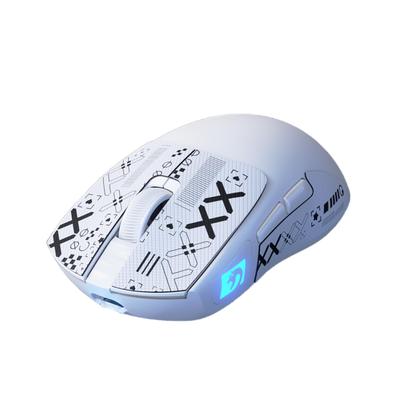 MAMBASNAKE M4 Wireless Gaming and Wired Gaming 3 PAW3311 Ideal for and Office Use White Mouse, Rechargeable, Compact, Ultra-Lightweight, Bluetooth,