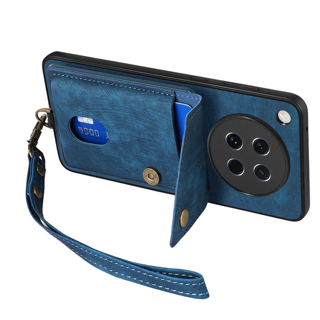 For Oppo Find X8s 5G Case with Card Holder Kickstand Leather Phone Back Cover