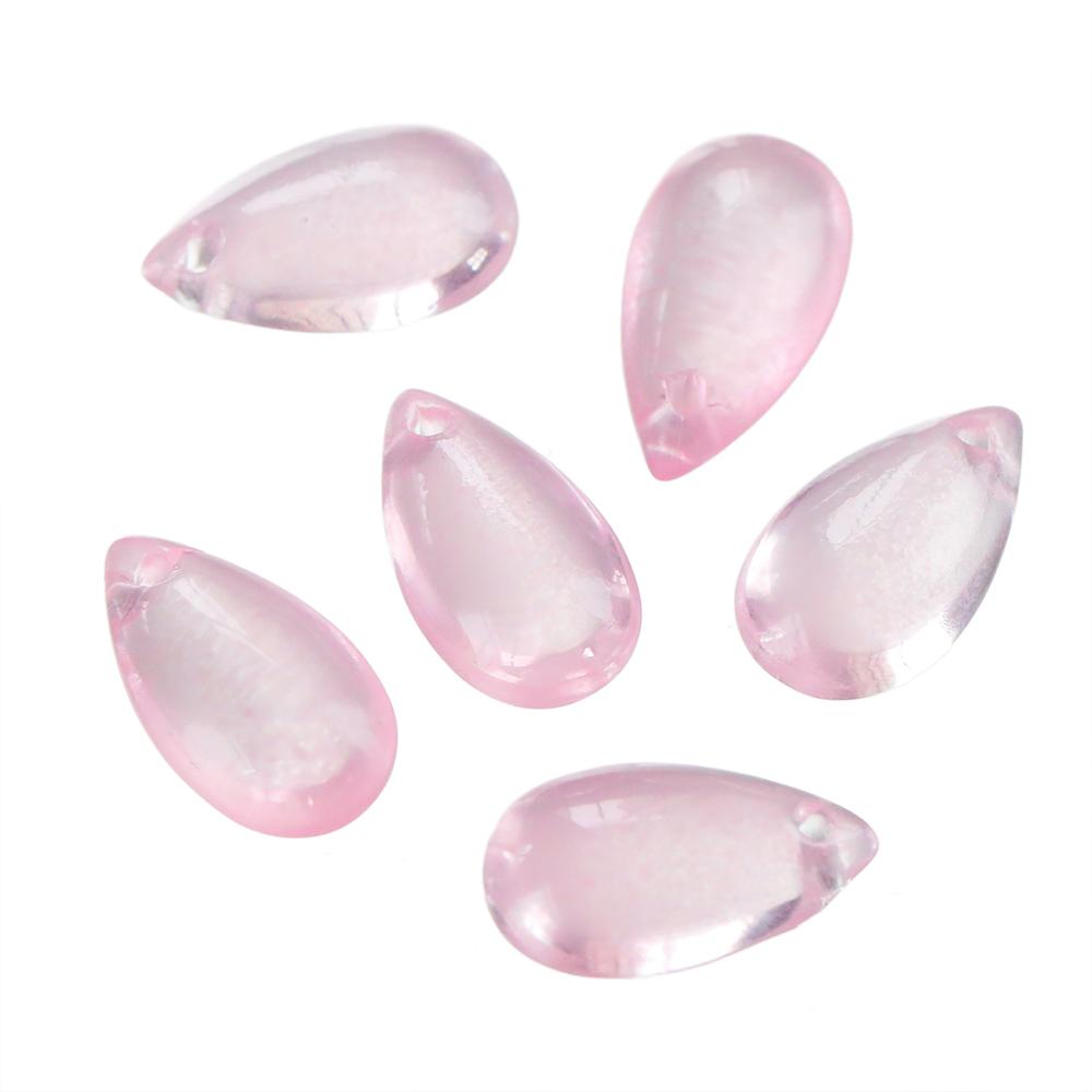 10pcs 8*14mm Water Drop Shaped Glass Pendants Czech Loose Spacer Beads For DIY Crafts Necklace Bracelet Charm Jewelry Making