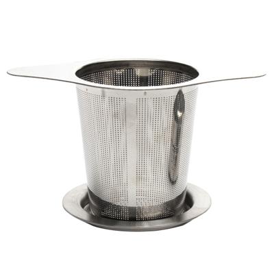 Tea Infuser Basket with Dual Handle Fine Mesh Stainless Steel Cup Loose Leaf Tea Funnel