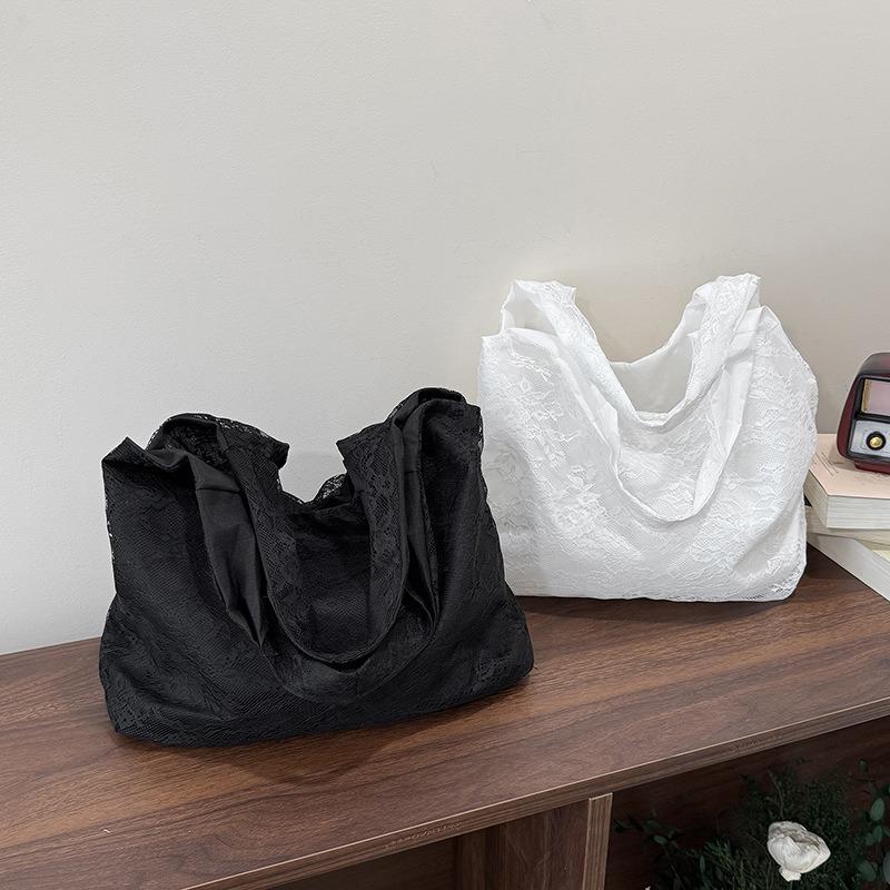 Kleine frische und sanfte Windspitzen-Schultertasche, Spitze Fee Tasche mit Rock, Tote Bag Trend