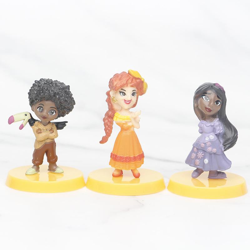 12Pcs/Set Disney Encanto Action Figure Toys Cartoon Movie Family Model Doll Children's Birthday Xmas Gift