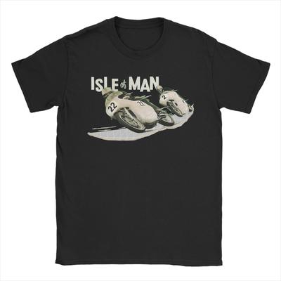 Isle of Man TT T Shirts for Men 100% Cotton Amazing T-Shirts Crewneck  Tees Short Sleeve Tops Gift Idea