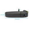 Black Car Front Left Side Door Handle Outer For Fiat- Panda 169 2003-2011 735371236 Exterior Parts Car Accessories