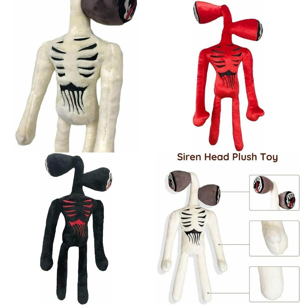 15.7 Inch Siren Head Plush Toy Soft Black And White Horror Stuffed Doll For Kids